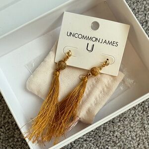 Uncommon James Gold Tassel Earrings